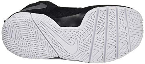 Nike Boys' Team Hustle D 8 (PS) Basketball Shoe, Black/Metallic Silver - White, 13C Regular US Little Kid