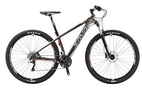 SAVADECK 700 Carbon Fiber Mountain Bike 29" Complete Hard Tail MTB Bicycle 22 Speed Shimano 8000 DEORE XT Manituo M30 Suspension Fork Maxxis Tire