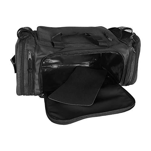 Dalix 20 Inch Sports Duffle Bag with Mesh and Valuables Pockets, Black
