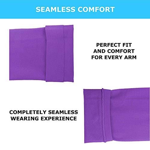 Cooling Arm Sleeves for Men & Women, Tattoo Cover up Sleeves to Cover Arms (1 Pair), Cooling UV Protective Clothing, UPF 50 Long Sun Sleeves, Cycling Golf Running Driving, Moisture Wicking (Purple) [product _type] SportsTrail - Ultra Pickleball - The Pickleball Paddle MegaStore
