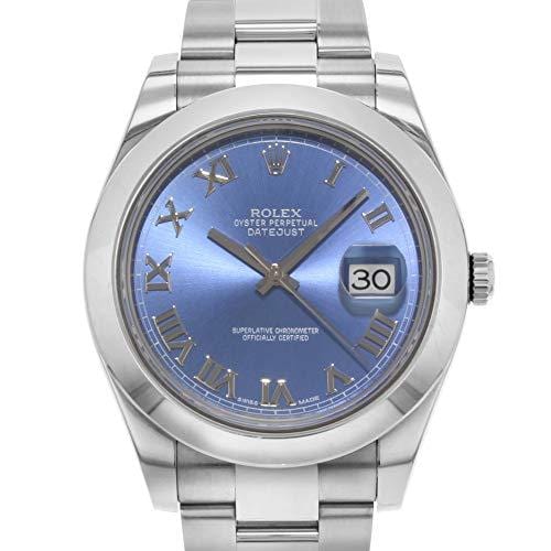 NEW Rolex Datejust II 41MM Stainless Steel Blue Dial Roman Oyster Mens watch 116300 BLRO
