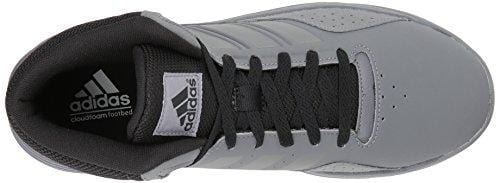 adidas Men's CF Ilation MID Basketball Shoe, Grey Four/Black, 7.5 Medium US
