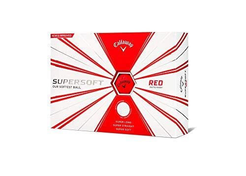 Callaway Golf Supersoft Golf Balls, (One Dozen), Red, Matte Finish [product _type] Callaway - Ultra Pickleball - The Pickleball Paddle MegaStore