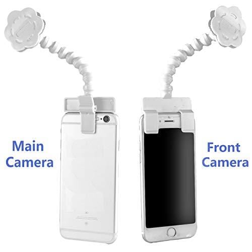 Seafirst Dog Cat Selfie Stick Clamp Treat for Pet Attention Upgrade Take Photo Booth Phone Attachment Selfie Training Toy Fit Most Phones