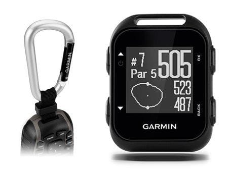 Garmin Approach G10 Golf GPS with Garmin Lanyard Carabiner & Belt Clip | Pocket-Sized Handheld GPS Bundle | 010-01959-00