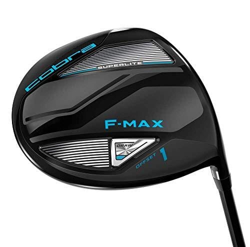 Cobra Golf 2019 F-Max Superlite Offset Driver Black-Lexi Blue (Women's, Right Hand, Graphite, Ladies Flex, 15.0)