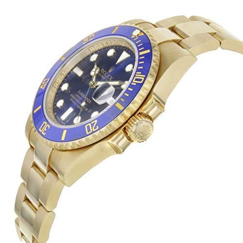 Rolex Men's Submariner Automatic Blue Dial Oyster 18k Solid Gold