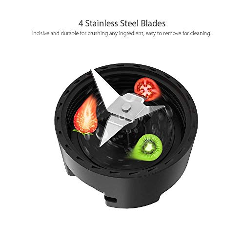 Personal Mini Blender Smoothie Maker Single Service for Shakes and Smoothie, homgeek Portable Small Fruit Vegetable Milk Countertop Mixer Juicer Cup with Travel Lid 600ml Tritan Travel Sport Bottle