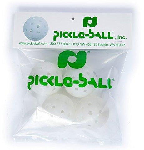 Dura Fast 40 Outdoor Pickleball Balls, 4pk White