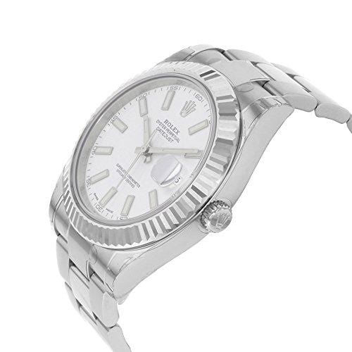 NEW Rolex Datejust II 41MM 18K White Gold Bezel Stainless Steel Mens watch 116334 WIO