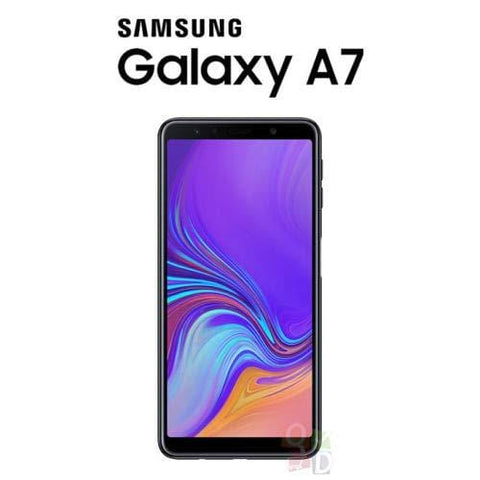 Samsung Galaxy A7 (2018) (SM-A750GN/DS) 128GB Black, Dual SIM, 6.0-inches, 4GB RAM, GSM Unlocked International Model, No Warranty