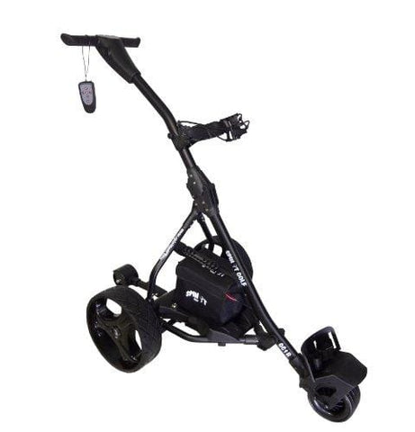 Spin It Golf Products GC1R Remote Controlled Electric Golf Caddy, Black