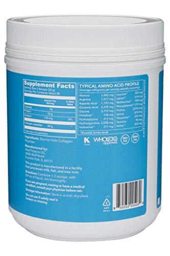 Vital Proteins Unflavored Collagen Peptides, 20 oz with Bovine Hide Collagen Peptides