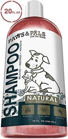 Natural Oatmeal Dog-Shampoo and Conditioner - 20oz Medicated Clinical Vet Formula Wash for All Pets Puppy & Cats - Made with Aloe Vera for Relieving Dry Itchy Skin