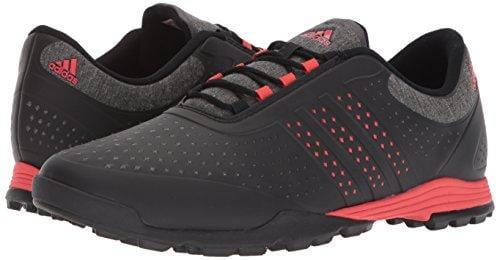 adidas Women's Adipure Sport Golf Shoe, Core Black/Real Coral, 7 Medium US [product _type] adidas - Ultra Pickleball - The Pickleball Paddle MegaStore