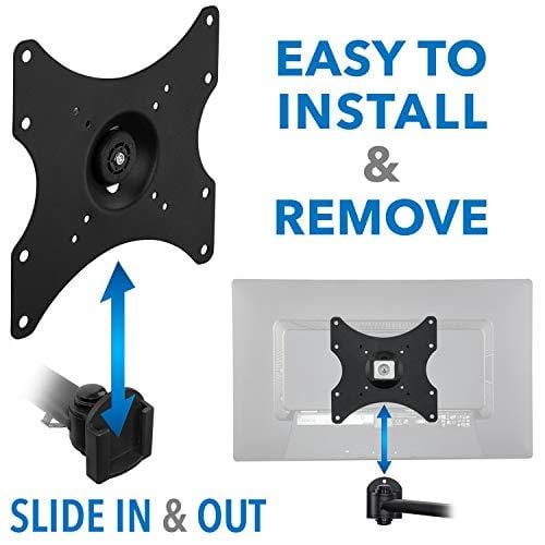 Mount-It! LCD TV Wall Mount Bracket with Full Motion Swing Out Tilt and Swivel Articulating Arm for 13-42" Flat Screen Displays with VESA 75 to 200, 44lb Weight Capacity with 18" Extension