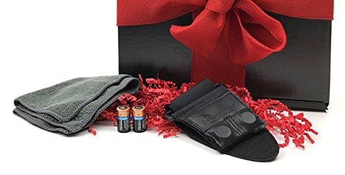 Callaway 200 (Red) Golf Rangefinder Gift Box Bundle | Includes Compact Golf Laser Rangefinder, Callaway Carry Case, Magnetic Cart Mount, PlayBetter Microfiber Towel, Two (2) CR2 Batteries | Gift Box