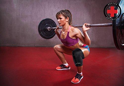 Doctor Developed Copper Knee Brace & Knee Compression Sleeve and Doctor Written Handbook — Guaranteed Relief for Arthritis, Tendonitis, Injury Recovery, Knee Support, Running & Weightlifting (S)