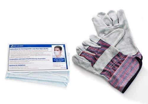 First My Family 4FKIT All-in-One 4-Person Premium Disaster Preparedness Survival Kit/Earthquake Kit with 72 Hours of Survival and First-Aid Supplies 4PKIT, FMF4PR