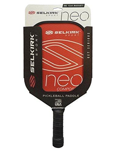 Selkirk NEO Composite Pickleball Paddle - USAPA Approved - PowerCore Polymer Core - Composite Surface - EdgeSentry Protection - ThinGrip Handle - Pickleball Racket/Racquet. (Red)