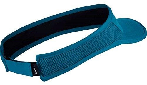 NIKE Women Featherlight Tennis Visor, Neo Turq/Black/White