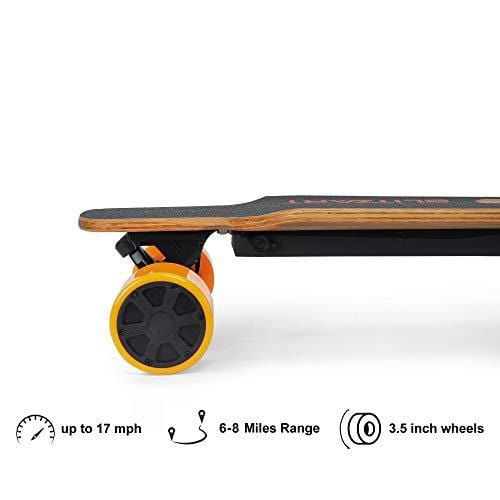 BLITZART Huracane 38" Electric Skateobard Longboard E-Skateboard Motorized Electronic Hub-Motor 3.5" Wheels