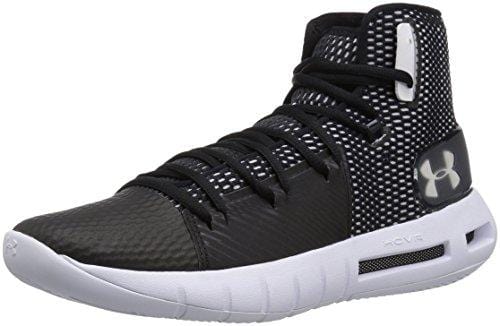 Under Armour Men's Drive 5 Basketball Shoe, Black (003)/White, 9.5