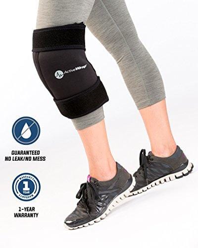 Ice / Heat Therapy Wrap For Left / Right Knees - Large / Xtra Large - Great For Knee Sprains, Strains, Tendonitis, Arthritis, And Swelling, - Hot / Cold Gel Packs Included