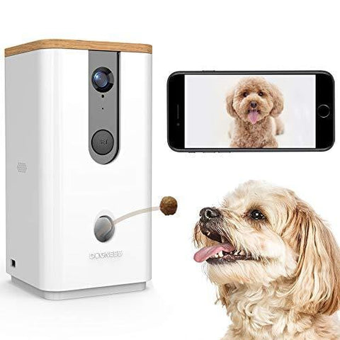 DOGNESS Dog Camera Treat Dispenser,HD Video WiFi Pet Camera with 2-Way Audio and Night Vision,Monitor Your Dogs and Cats