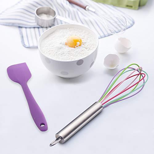 Kitchen Utensil Set Cooking Utensils, 10pcs Silicone Non-stick, High Heat Resistant Set, Turner Tong Spatula Spoon Tools for Cooking, Baking, Serving, Gift for Parents Family