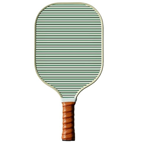 PICKLD Stylish Premium Pickleball Paddle Racket | Durable Fiberglass Surface | Honeycomb Core | Perfect Addition to a Pickleball Set | Indoor Outdoor Pickle Ball Paddle (Stripe)