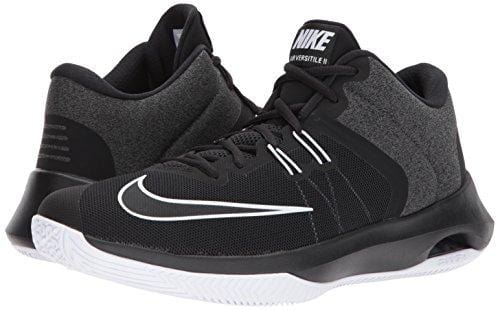 Nike Men's Air Versitile II Basketball Shoe, Black/White, 8.5 Regular US