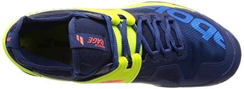 Babolat Men`s Propulse Rage All Court Tennis Shoes Blue and Fluo Aero (9.5 - TennisExpress)