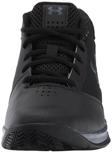 Under Armour Boys' Pre School Jet 2017 Basketball Shoe, Black (001)/Rhino Gray, 10.5K