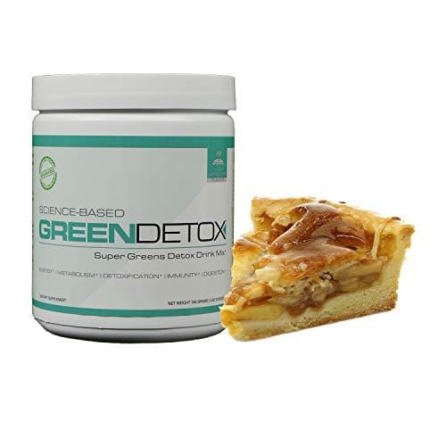 Green Detox - Superfood Drink Mix - Sugar Free, Vegan-Friendly - Over a Dozen Superfoods in Each Serving - Apple Pie Flavor