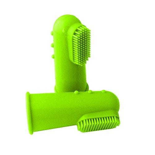 YuYe Silicone Finger Toothbrush Dental Hygiene Brush for Small to Large Dog Cat Pet - Blue