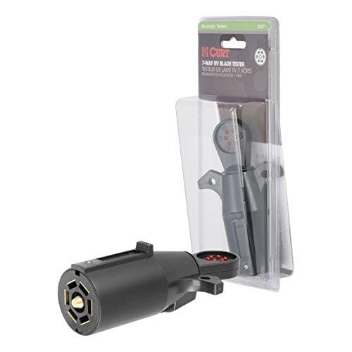 CURT 58271 Vehicle Socket RV Blade 7-Way Towing Tester 7-Pin Trailer Wiring