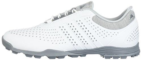 adidas Women's Adipure Sport Golf Shoe, White/Grey, 7.5 Medium US [product _type] adidas - Ultra Pickleball - The Pickleball Paddle MegaStore