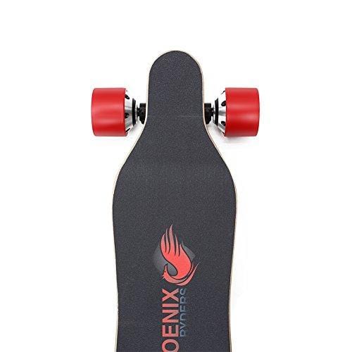 Alouette Phoenix Ryders Electric Skateboard Longboard 4.4AH Lithium Battery,Dual Motor Each 250W, 32 Inches Maple with Remote Control