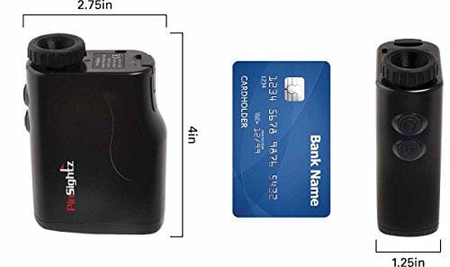 PinSightz Golf Range Finder (Laser Accurate) Distance, Slope, Speed, Height, and Ranging | Vibration Lock with Pin Finder | Fog and Interference Protection | Incl. Case and Battery