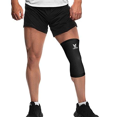 Copper Recovery Knee Sleeve/Knee Brace - #1 Premium FIT Copper Knee Compression Sleeve - 100% Guaranteed Support Wrap/Sleeve/Stabilizer for Women and Men - 1 Sleeve (Large - Single)