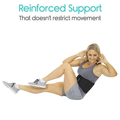 Vive Lower Back Brace - Support for Chronic Pain, Sciatica, Spasms, Nerve and Herniated or Slipped Disc - Adjustable Lumbar Wrap for Pain Management and Relief