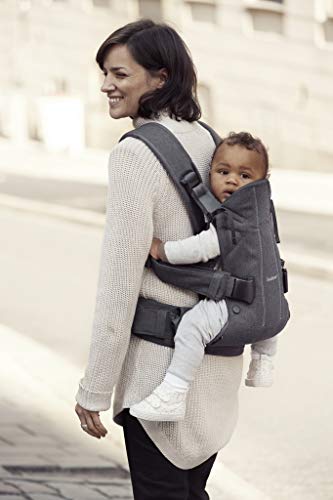BABYBJÖRN Baby Carrier One, Cotton, Denim Grey/Dark Grey