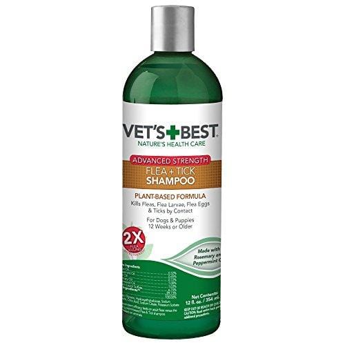 Vet's Best Flea and Tick Advanced Strength Dog Shampoo, 12 oz