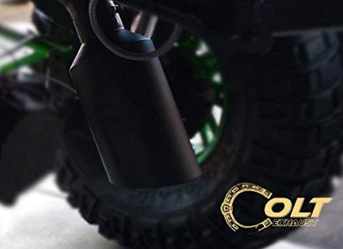 Powder Coated Bolt On Diesel Exhaust Tip 4" inlet 8" Outlet 15" Long (BLACK)