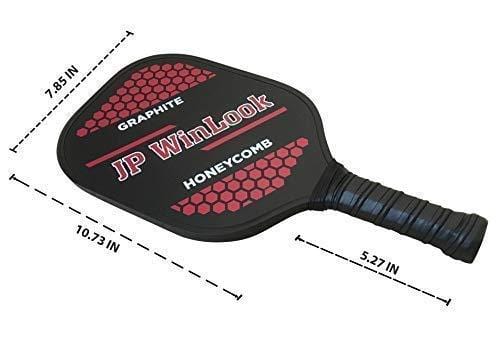 JP WinLook Pickleball Paddle Set - 2 Premium Graphite Rackets Honeycomb Composite Core 3 Balls, Ultra Cushion Grip, Portable Racquet Cover Case Bag Accessories Gift Kit, Men Women Kids Indoor Outdoor [product _type] JP WinLook - Ultra Pickleball - The Pickleball Paddle MegaStore