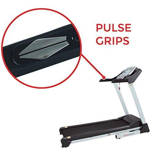 Sunny Health & Fitness SF-T7515 Smart Treadmill with Auto Incline, Sound System, Bluetooth and Phone Function