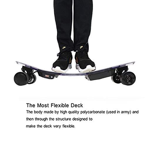 D5X-Plus Electric Skateboard with Wireless Remote,25 MPH Top Speed Longboard,900W Dual Motor,Replaceable PU Tyre,APP Control Bulit-in LED Lights
