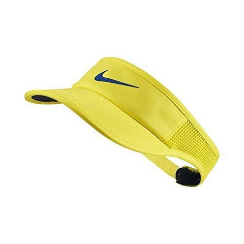 Nike Womens Aerobill Featherlight Adjustable Visor< Yellow/Blue