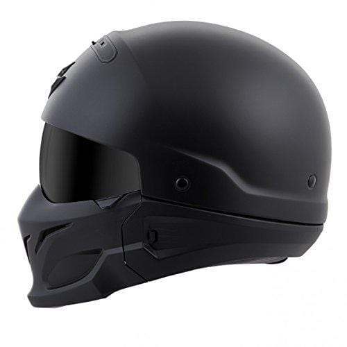 ScorpionExo Covert Unisex-Adult Half-Size-Style Matte Black Helmet (Matte Black, Large) (COV-0105)